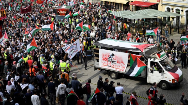 Σουηδία: Πραγματοποιήθηκε διαδήλωση ενάντια στη συμμετοχή του Ισραήλ στη Γιουροβίζιον