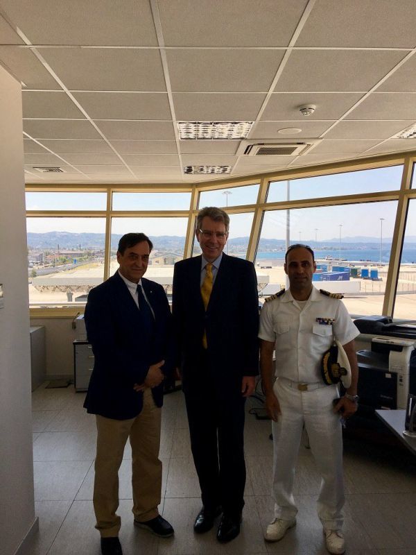 Στην Πάτρα ο πρέσβης των ΗΠΑ στην Ελλάδα-Επίσκεψη στο λιμάνι(photos)