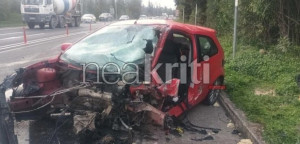Σοβαρό τροχαίο στο ΒΟΑΚ: Μια νεκρή και τρεις τραυματίες