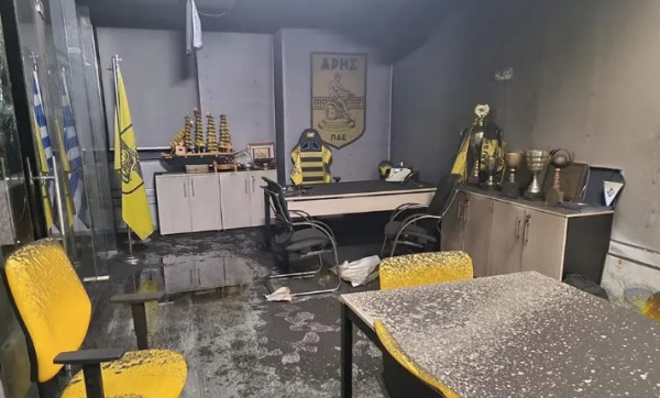 Συνελήφθη 22χρονος για τον εμπρησμό στα γραφεία της ΠΑΕ Άρης