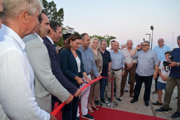 Η Όλγα Κεφαλογιάννη εγκαινίασε την αναβαθμισμένη Μαρίνα Αγίου Νικολάου