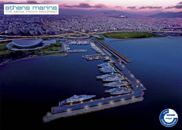 Μαρίνα Αθηνών: ISO 9001:2015-Δυνατότητα ελλιμενισμού σκαφών έως και 130 μέτρων