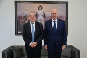 Δένδιας - Κύπριος υπουργός Άμυνας: Στο επίκεντρο η αμυντική συνεργασία και η συμμετοχή στο πρόγραμμα SAFE