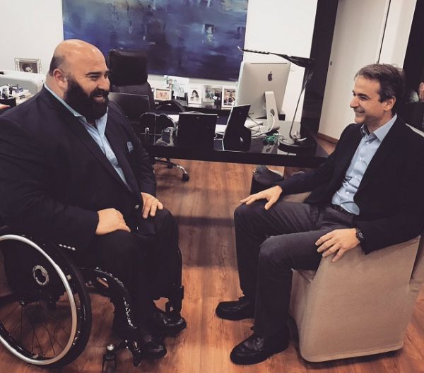 Συνάντηση Μητσοτάκη με τον παραολυμπιονίκη Μάμαλο