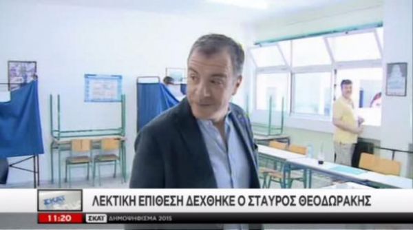 Λεκτική επίθεση στο Σταύρο Θεοδωράκη(vid)