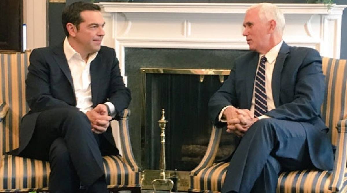 Συγχαρητήρια Πενς σε Τσίπρα για τη συμφωνία με την ΠΓΔΜ