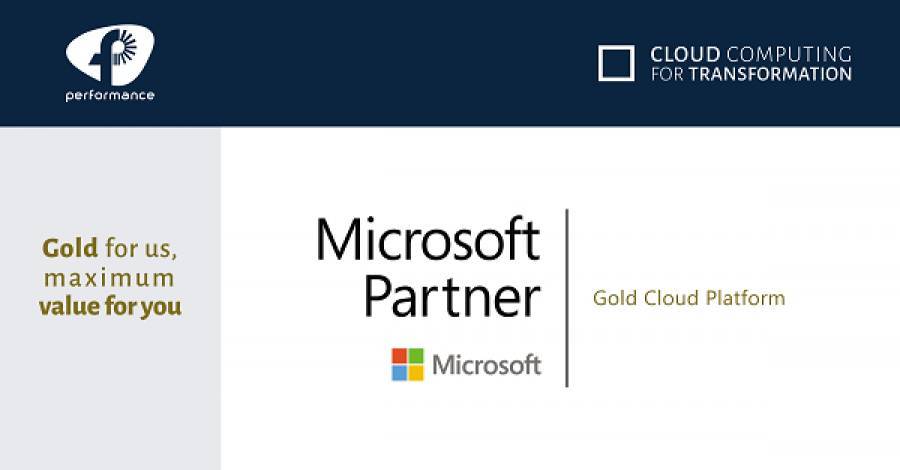 Πιστοποίηση Microsoft Gold Cloud Platform για την Performance Technologies