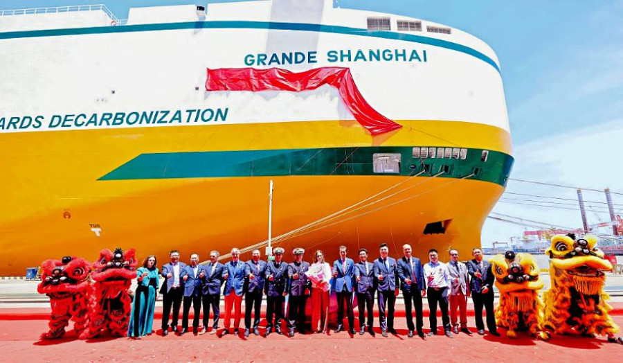 Το πρώτο car carrier «Ammonia Ready» της Grimaldi εγκαινιάστηκε στην Κίνα