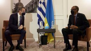 Συνάντηση Μητσοτάκη με τον πρόεδρο της Ρουάντα