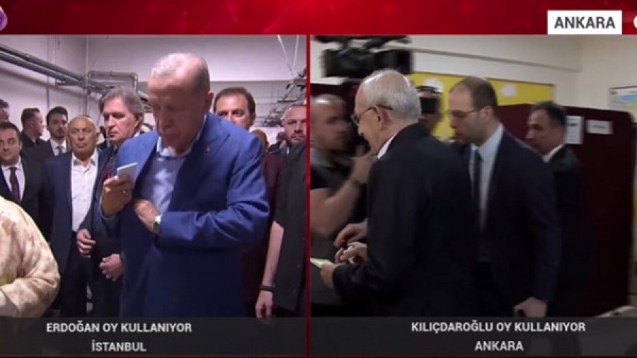Τουρκικές εκλογές: Ψήφισαν ο Ερντογάν και ο Κιλιντσάρογλου