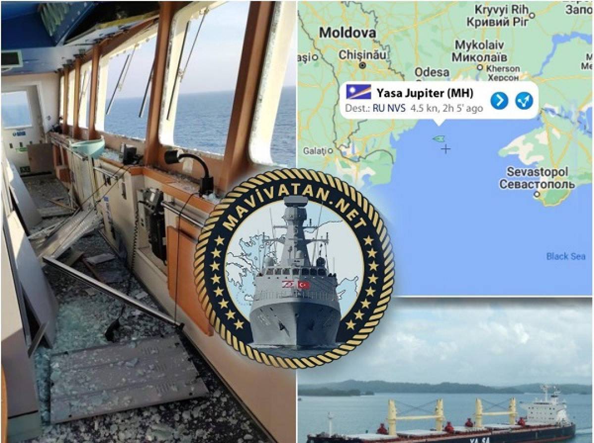 Παράπλευρο «χτύπημα»: Τουρκικό πλοίο βομβαρδίστηκε στα ανοιχτά της Οδησσού