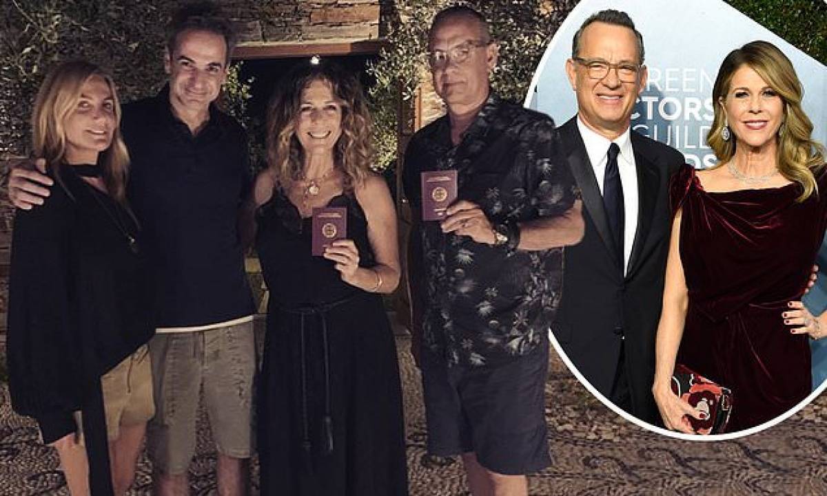 Στην Αντίπαρο ο Μητσοτάκης με Χανκς, Ουίλσον και Μπέζος