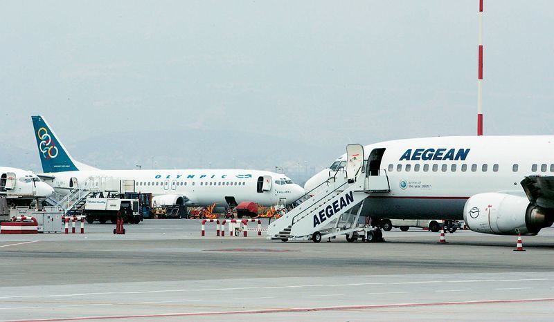Ακυρώσεις πτήσεων από την Olympic Air και την Aegean