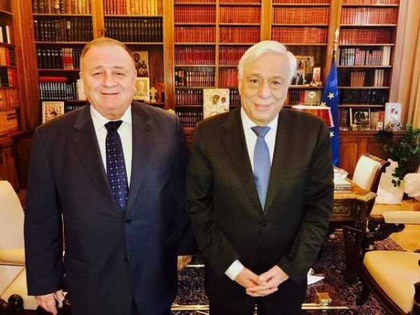 Συνάντηση Παυλόπουλου με τον πρόεδρο του Συνδέσμου Ελλήνων Επιχειρηματιών στην Ουκρανία