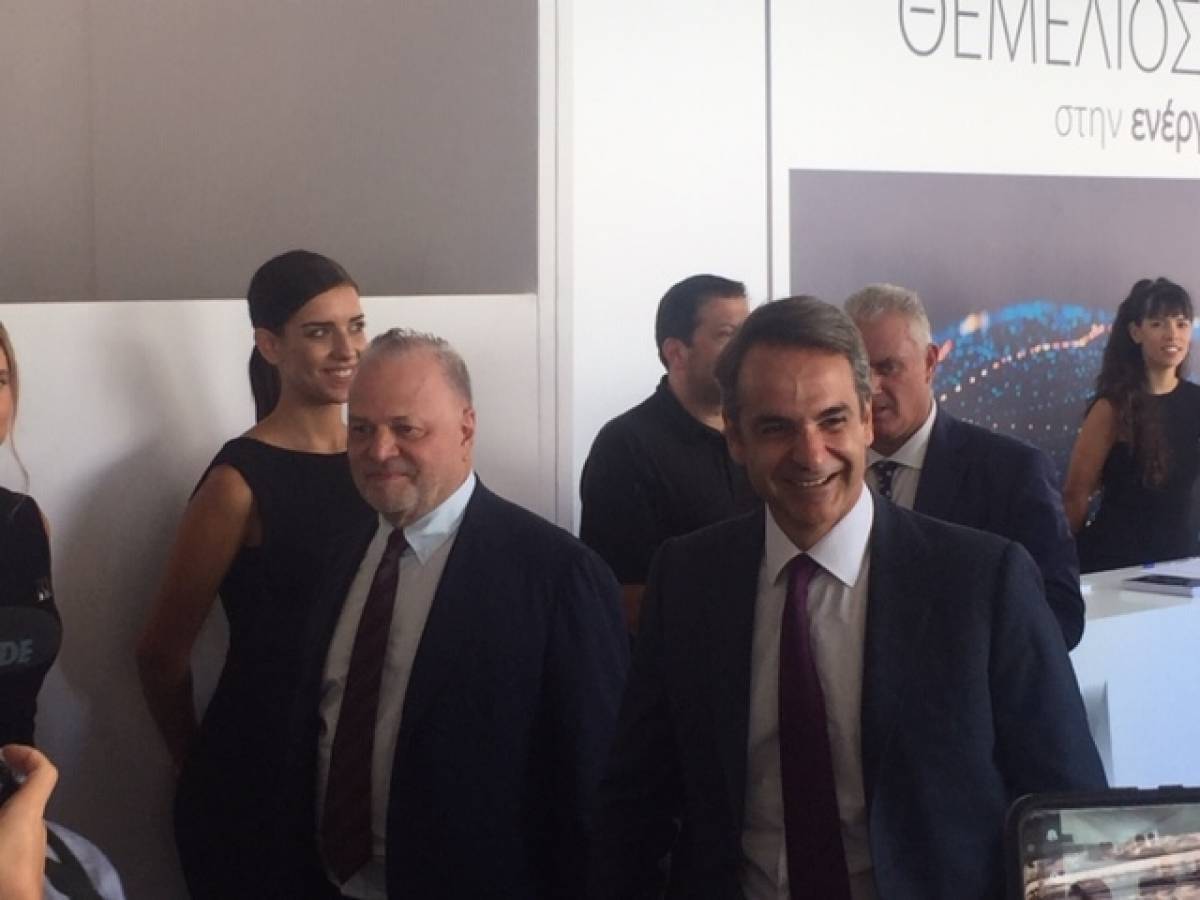 Ο Κυριάκος Μητσοτάκης θεμελίωσε το νέο εργοστάσιο ενέργειας της Mytilineos