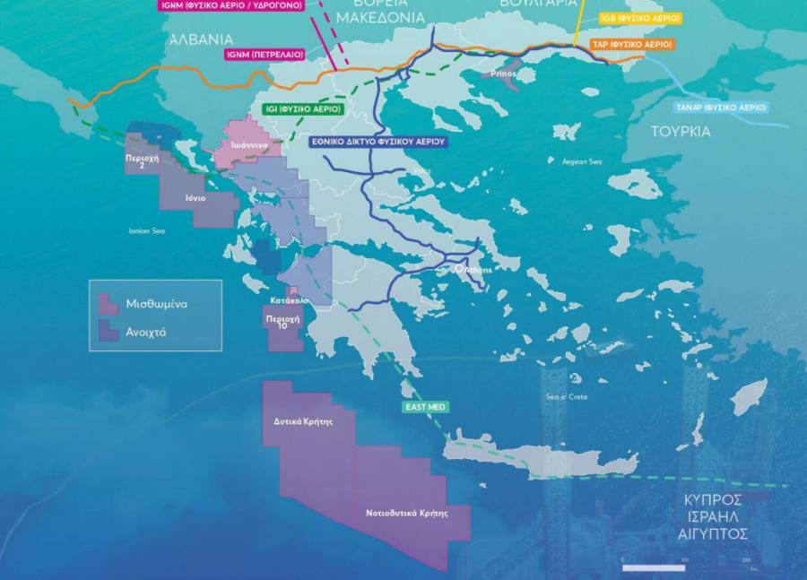 Εξορύξεις: Επενδύσεις έως 600 εκατ. ευρώ στον ορίζοντα-Τα έξι οικόπεδα