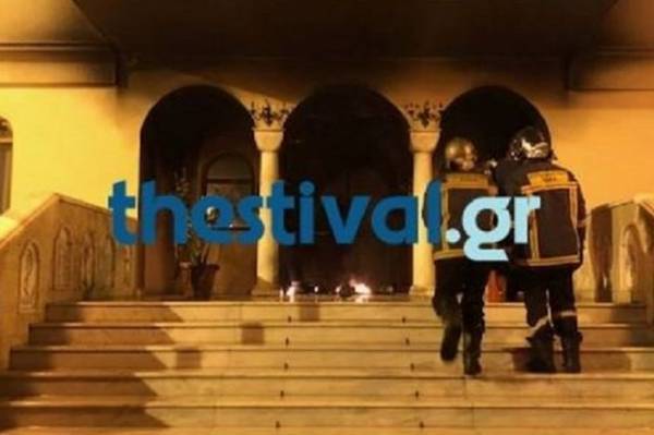 Έκρηξη έξω από εκκλησία στη Θεσσαλονίκη