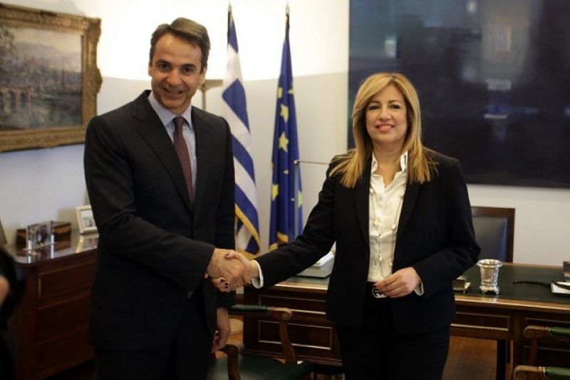 Μητσοτάκης σε Φώφη:Προσβλέπω σε ειλικρινή συνεννόηση για τα σημαντικά ζητήματα