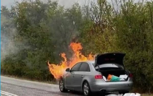 Τροχαίο ατύχημα για τον Παναγιώτη Ψωμιάδη-Πήρε φωτιά το αυτοκίνητό του