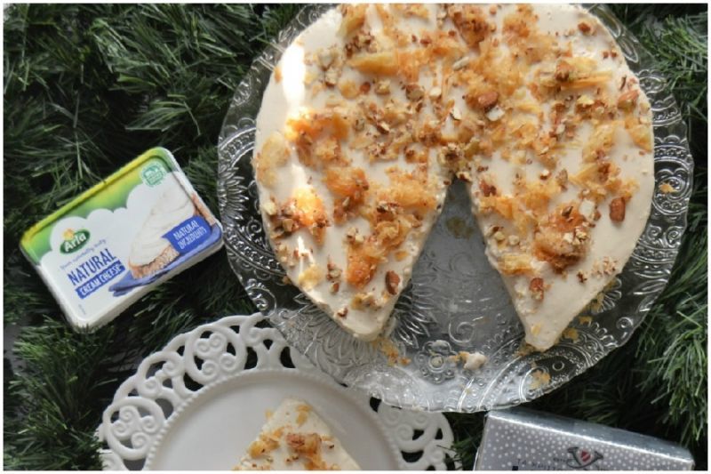 Super επιδόρπιο - Cheesecake σε βάση μπακλαβά