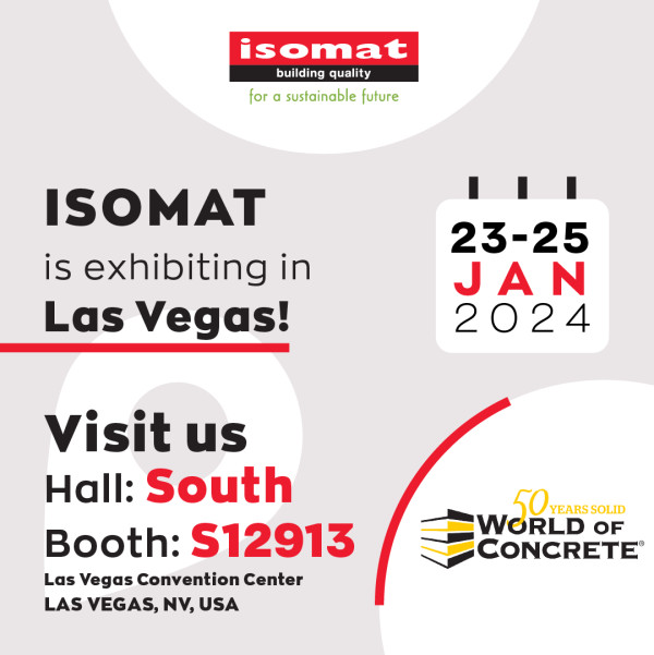H ISOMAT στην έκθεση World of Concrete στο Λας Βέγκας