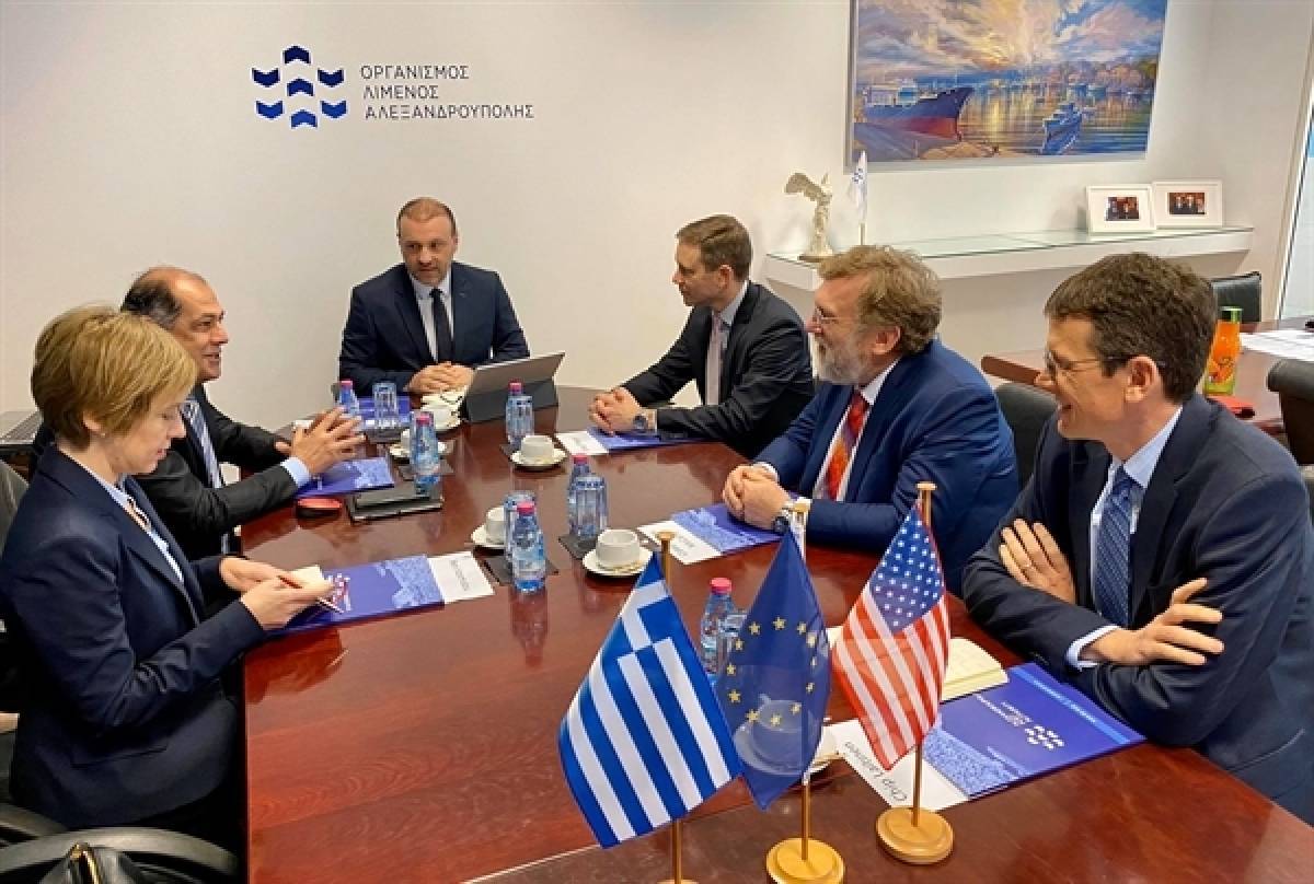 Λιμάνι Αλεξανδρούπολης: Συναντήσεις της διοίκησης με Αμερικανούς αξιωματούχους