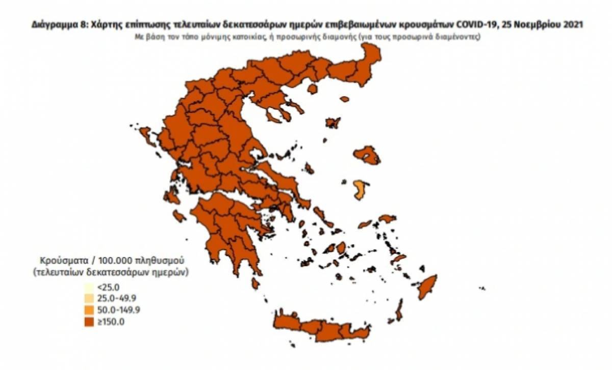 Διασπορά κρουσμάτων: 1.750 στην Αττική, 1.148 στη Θεσσαλονίκη