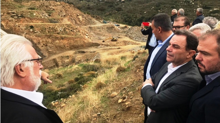 Νάξος: Φεβρουάριο του 2023 επανεκκινούν οι εργασίες του φράγματος Τσικαλαριού