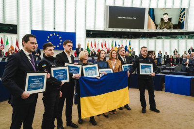 Στον λαό της Ουκρανίας απονεμήθηκε το βραβείο Ζαχάρωφ 2022