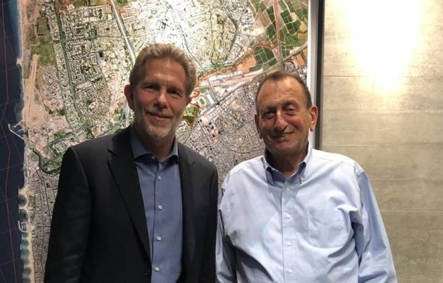 Συνάντηση Γερουλάνου με τον Δήμαρχο του Τελ Αβίβ Ron Huldai