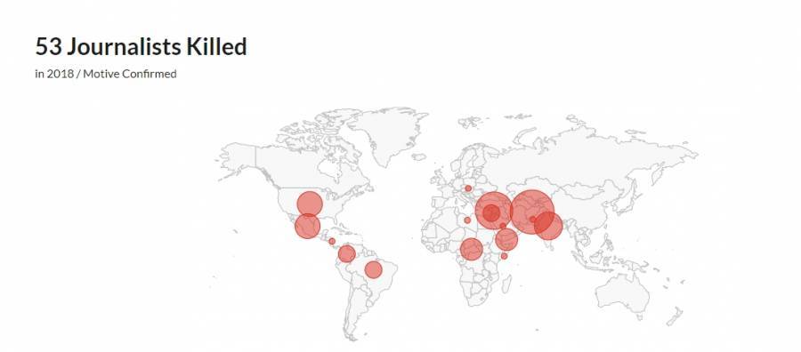 Οι 10 πιο επικίνδυνες χώρες για τους δημοσιογράφους