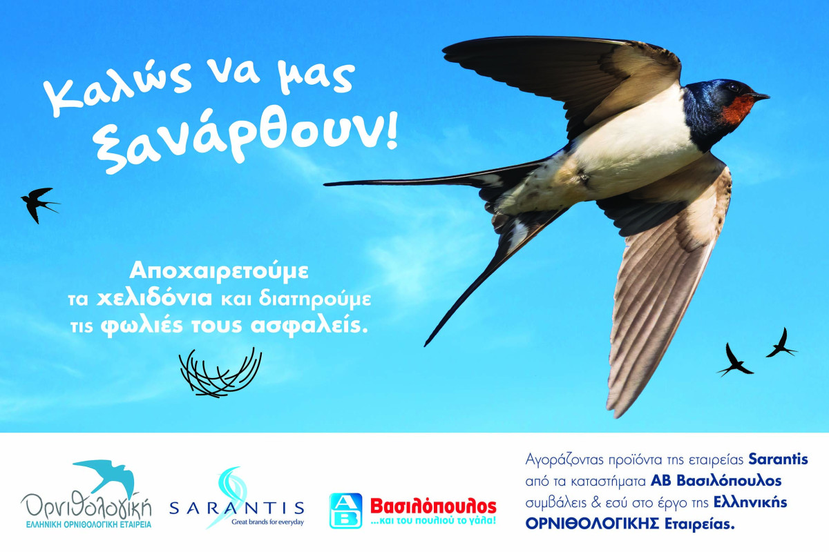 Sarantis Greece-ΑΒ Βασιλόπουλος: Μαζί στην προστασία της βιοποικιλότητας με την πρωτοβουλία «Καλώς να μας ξανάρθουν»