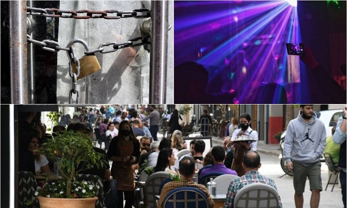 Μόνο καθήμενοι σε εστίαση και χώρους διασκέδασης-Βαριά πρόστιμα στους παραβάτες