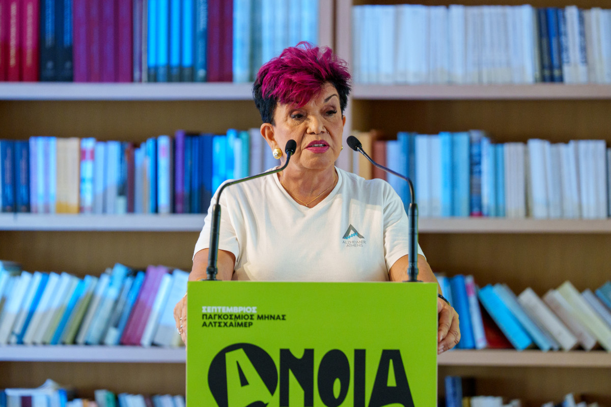 H πρόεδρος της Εταιρείας Alzheimer Αθηνών και πρόεδρος του Εθνικού Παρατηρητηρίου για την Άνοια Δρ. Παρασκευή Σακκά