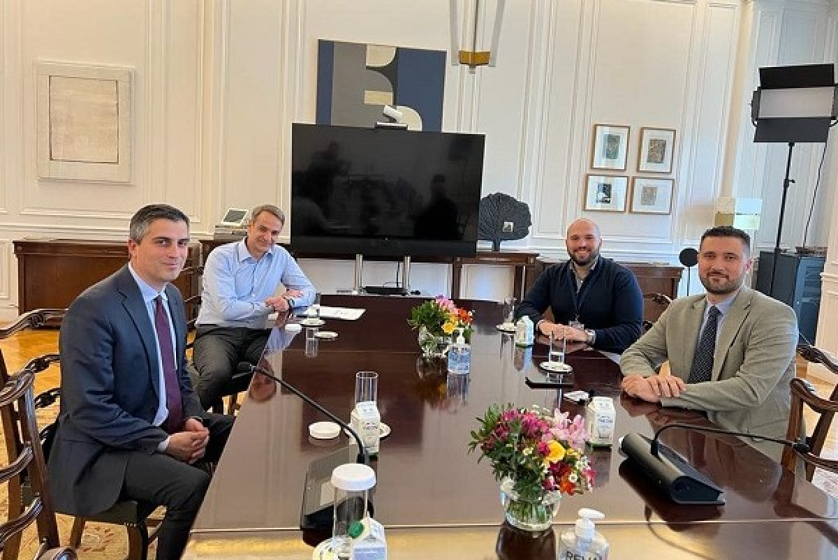 Με τους ιδρυτές της Augmenta συναντήθηκε ο Μητσοτάκης