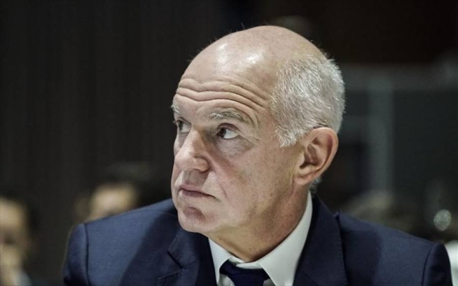 Δεν έχασε το χιούμορ του, παρά την πτώση, ο Παπανδρέου
