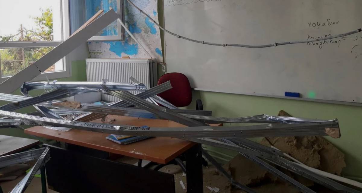 Θεσσαλονίκη: Εισαγγελική παρέμβαση για την κατάρρευση ψευδοροφής σε σχολική αίθουσα