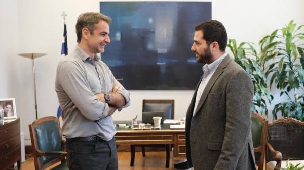 Συνάντηση Μητσοτάκη με τον υποψήφιο περιφερειάρχη Στερεάς, Φάνη Σπανό