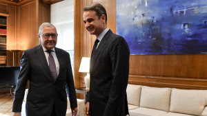 «Αποχαιρετιστήρια» συνάντηση του Μητσοτάκη με τον Ρέγκλινγκ