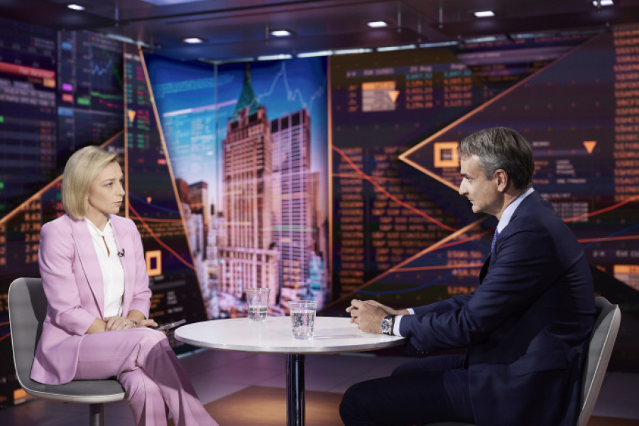Μηνύματα Μητσοτάκη, μέσω Bloomberg, για Ερντογάν, ακρίβεια, επενδυτική βαθμίδα