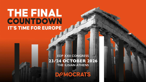 «The Final Countdown»: Το Συνέδριο του Ευρωπαϊκού Δημοκρατικού Κόμματος στην Αθήνα στις 23 και 24 Οκτωβρίου