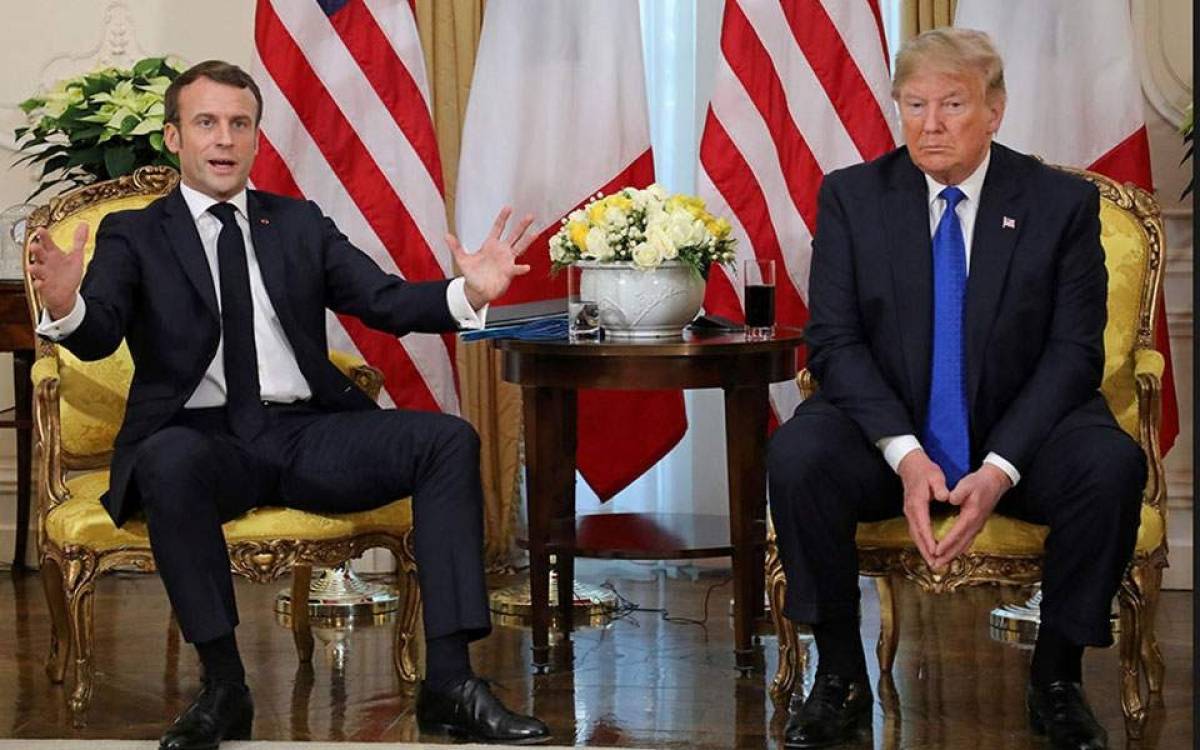 Τετ-α-τετ με εντάσεις για Τραμπ-Μακρόν μπροστά στον τηλεοπτικό φακό