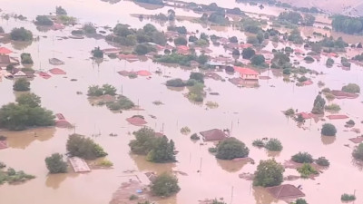 Εκτιμάται ότι έχουν πλημμυρίσει πάνω από 700.000 στρέμματα