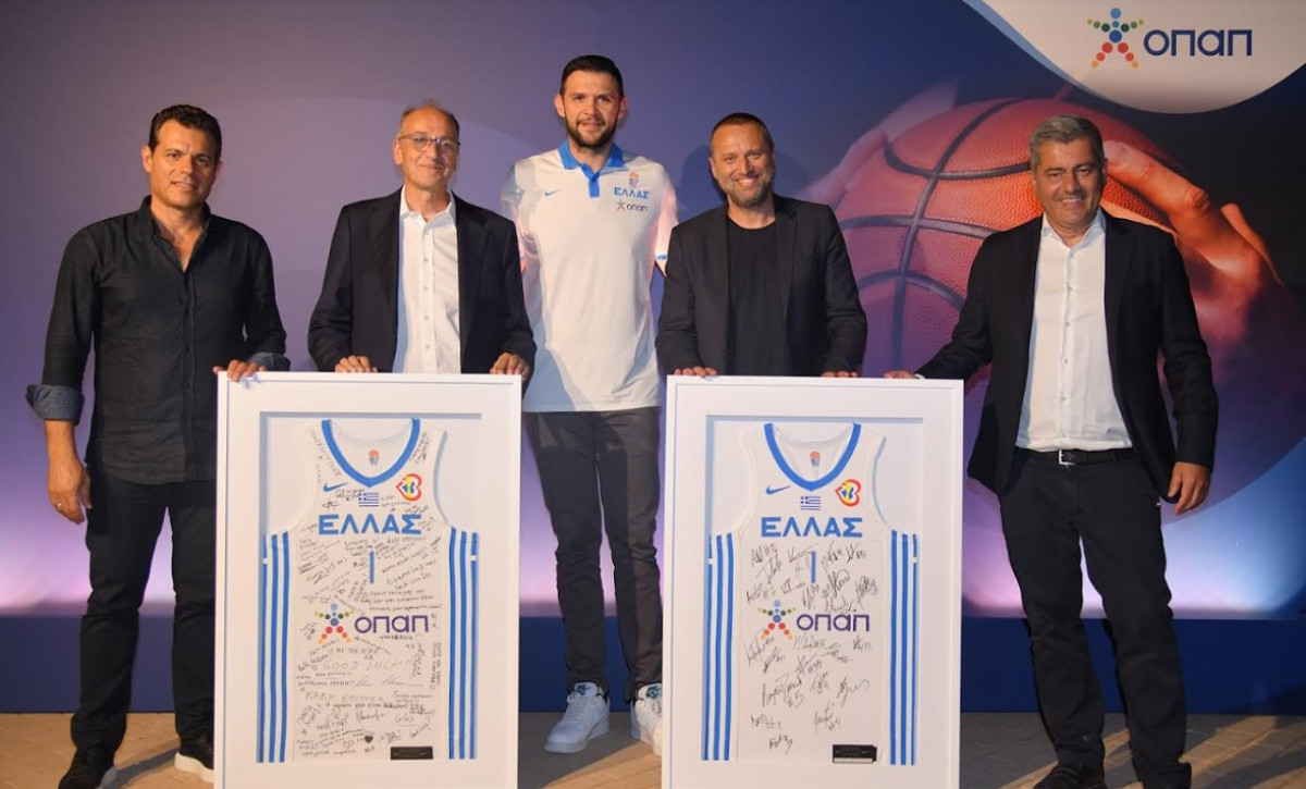 Ο ΟΠΑΠ εύχεται «καλή επιτυχία» στην Εθνική Ομάδα Μπάσκετ