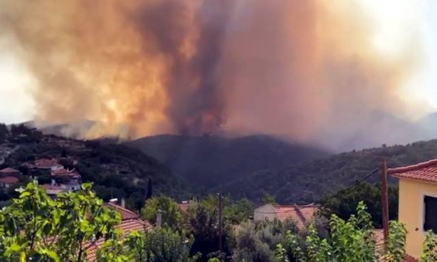 Οριοθετήθηκε η φωτιά στον Σχίνο Μεσσηνίας
