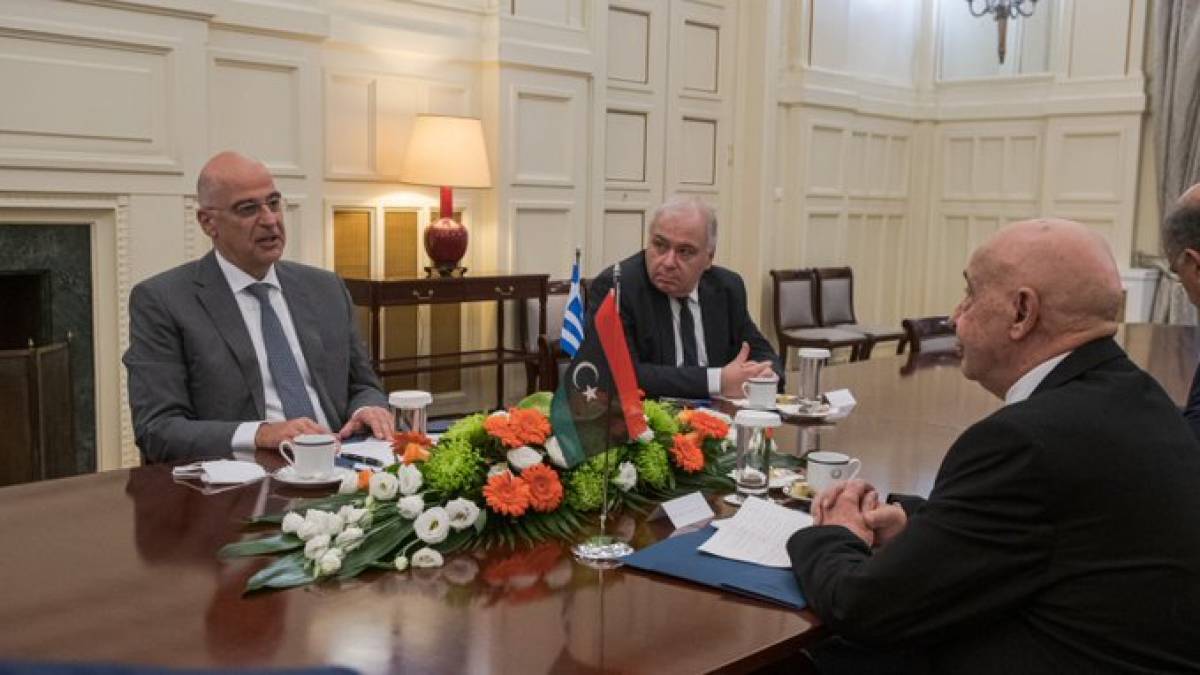 Δένδιας και πρόεδρος Βουλής Λιβύης: Άκυρα τα μνημόνια Τουρκίας- Σάρατζ