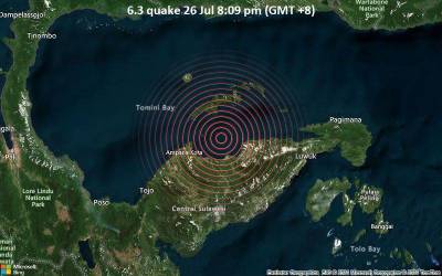 Σεισμός 6,3 Ρίχτερ «ταρακούνησε» την Ινδονησία