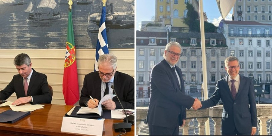 Υπεγράφη η συμφωνία συνεργασίας Ελλάδας-Πορτογαλίας για την Πολιτική Προστασία