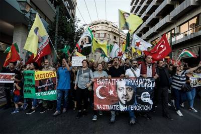 Διαδηλώσεις Κούρδων σε Αθήνα και Θεσσαλονίκη