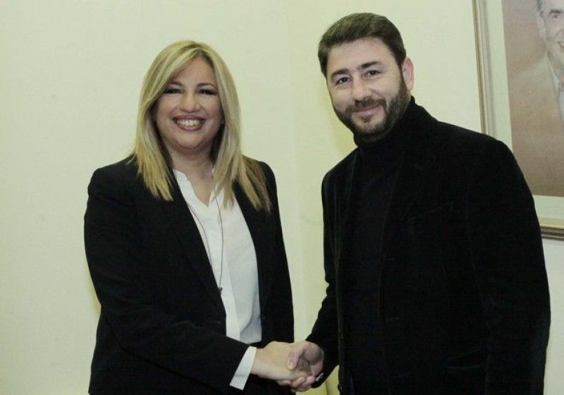 Σε θετικό κλίμα η πρώτη συνάντηση Γεννηματά-Ανδρουλάκη μετά τις εκλογές